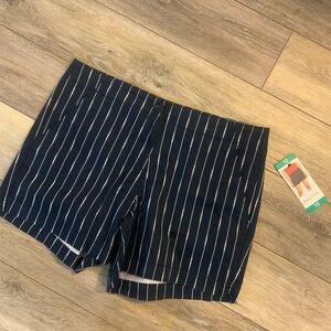 Nautica Dark Blue Shorts with White Pinstripes. Size 12.